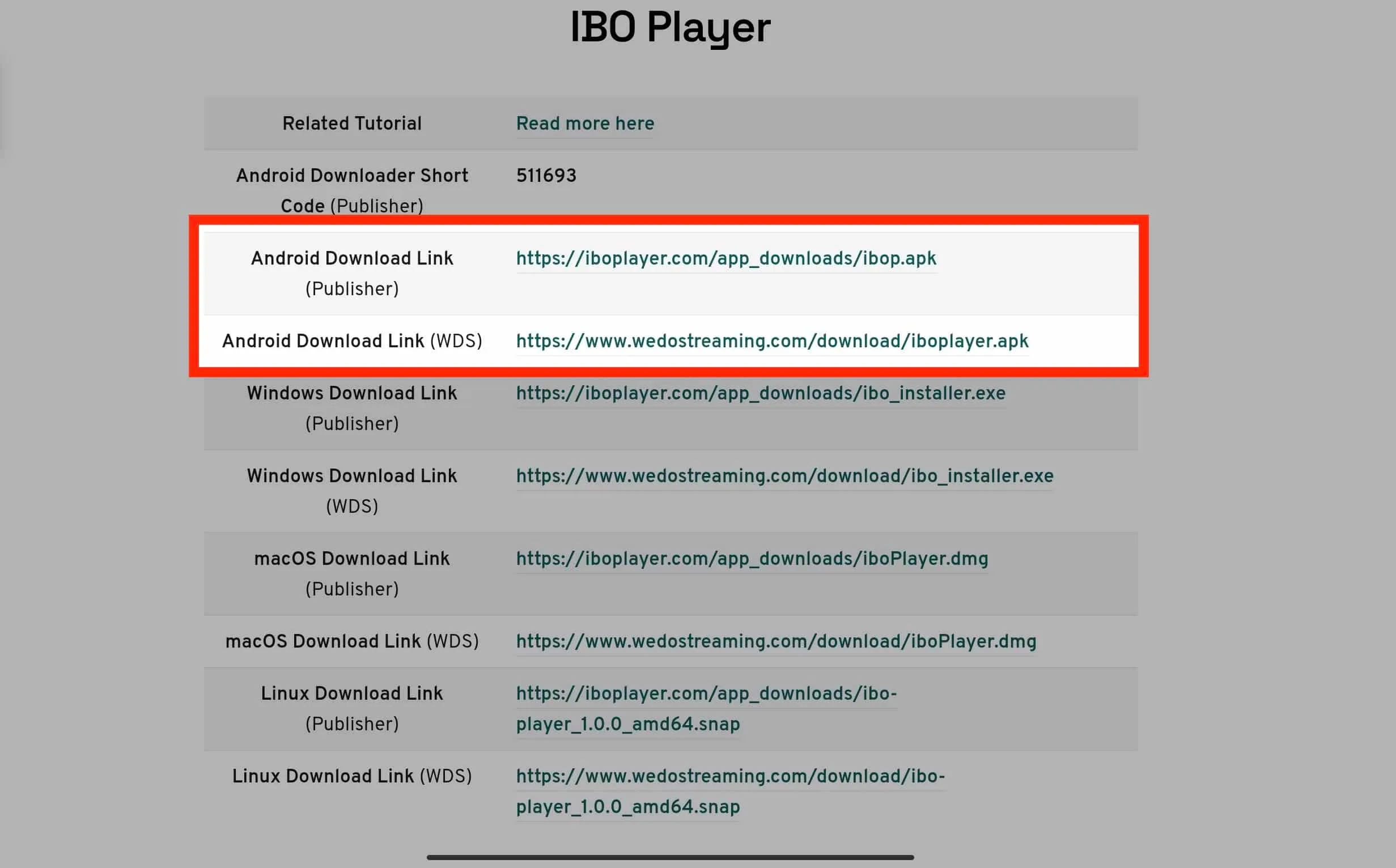 IBO Player running on an Android tablet displaying channel list